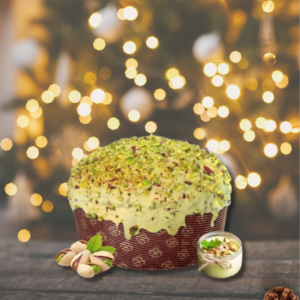 Panettone Pistacchio Artigianale 750-780 gr con scatola