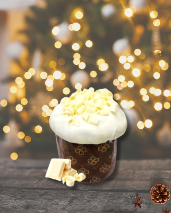 Panettoncino Cioccolato Bianco Artigianale 200 gr con scatola